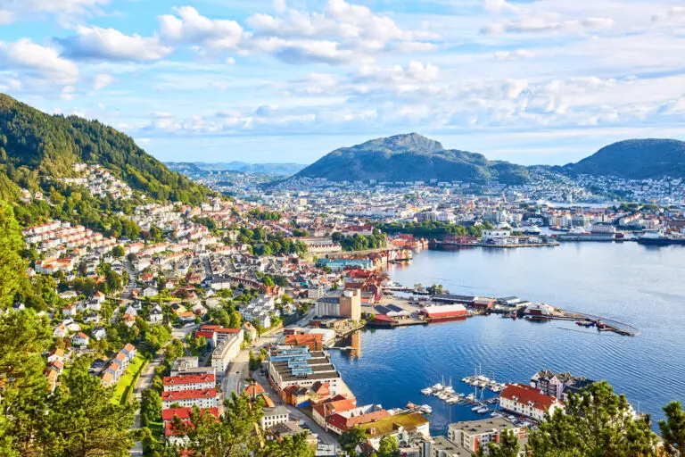 Ville Bergen in Noorwegen voor de Norway Trail